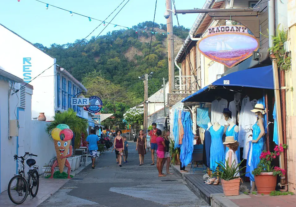 Le Bourg town centre on Les Saintes: The French Caribbean Islands that time forgot