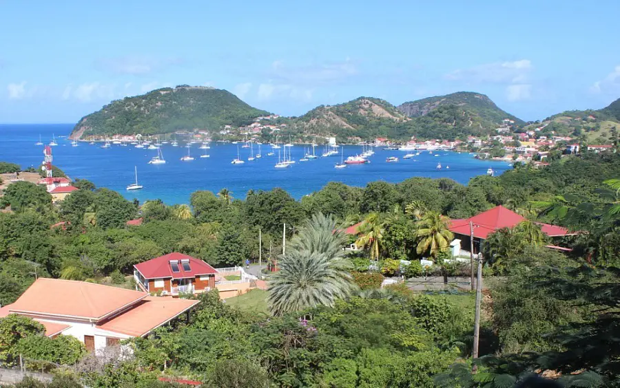 View over Le Marigot in Les Saintes Guadeloupe