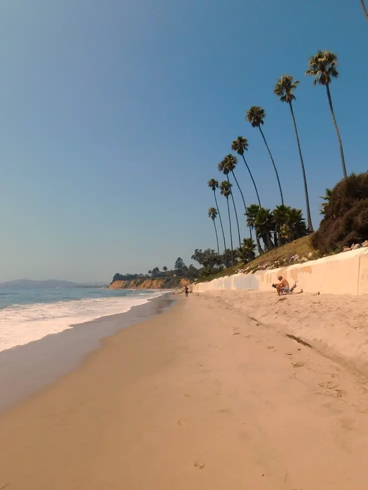 Butterfly beach in Montecito Santa Barbara during month 27 of digital nomad life
