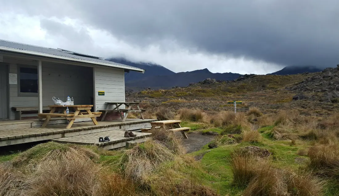 Oturere Hut on the Tongariro Northern Circuit