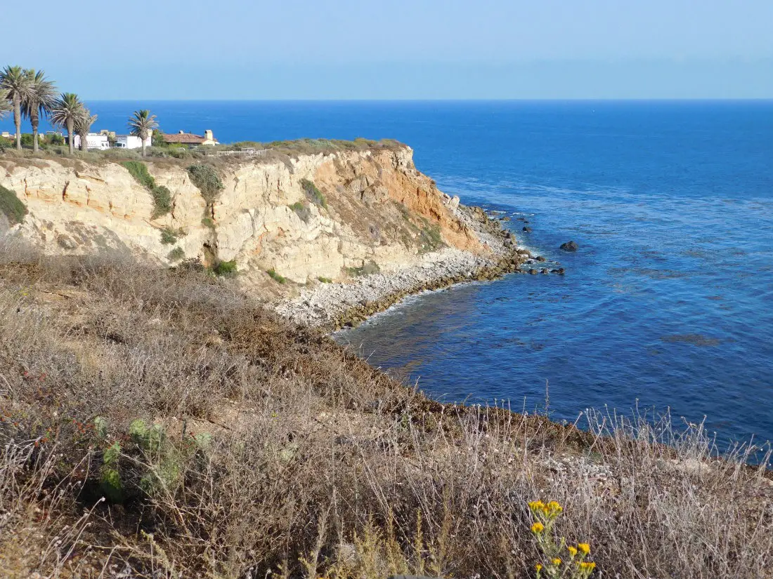 Beautiful and rugged coastline on the Palos Verdes Peninsula in the South Bay of Los Angeles