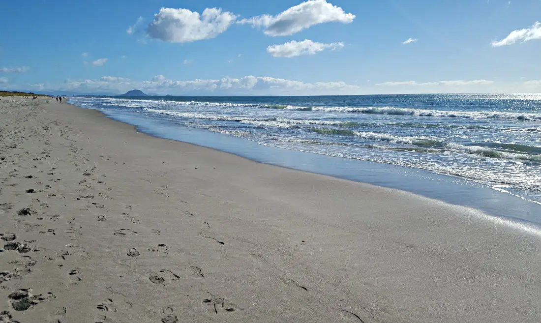 Going for a long walk along the beach is one of the best things to do in Mount Maunganui