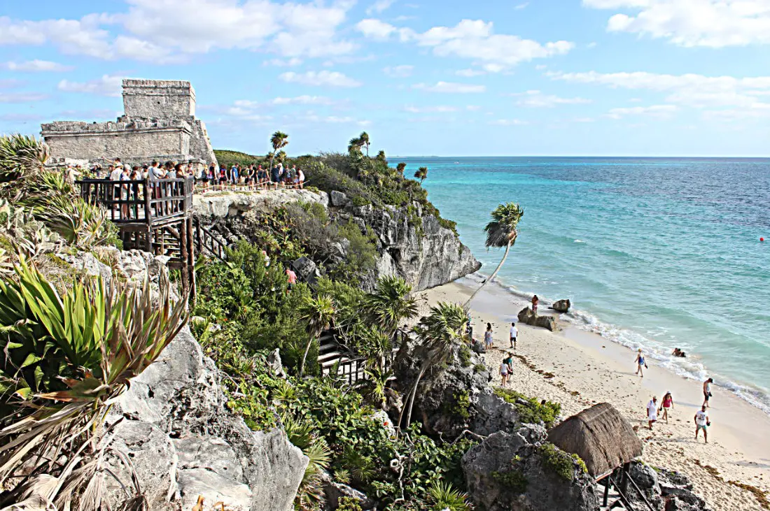 Tulum ruins in Mexico - visited during a one month trip to Mexico, a benefit of living a nomadic life