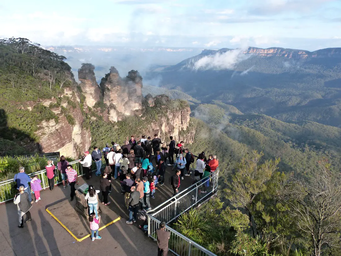 Three Sisters in the Blue Mountains of Australia