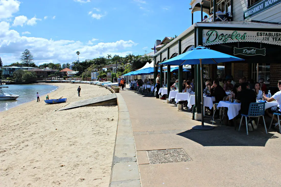 Eating Fish and Chips at Doyle's on the Beach in Watsons Bay in Sydney