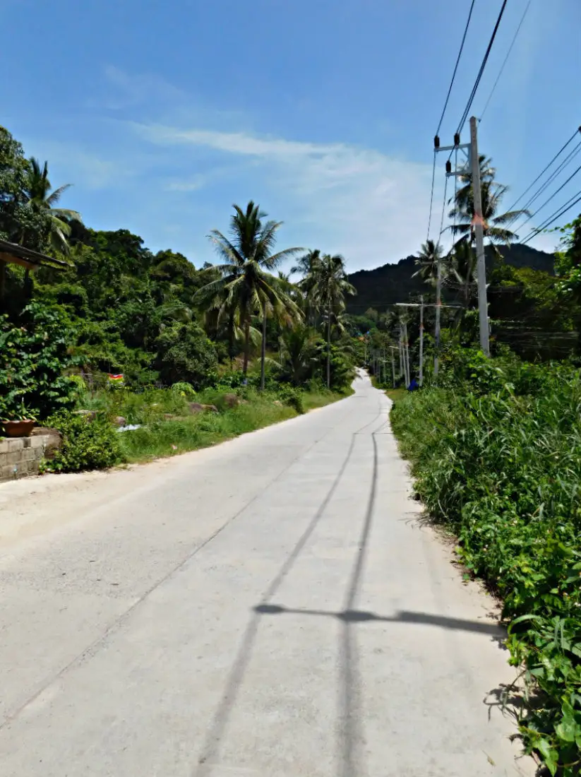 Road out of Thong Nai Pan in Koh Phangan, Thailand