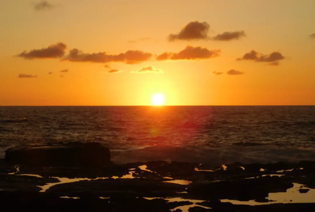 Sunset over the Big Island of Hawaii
