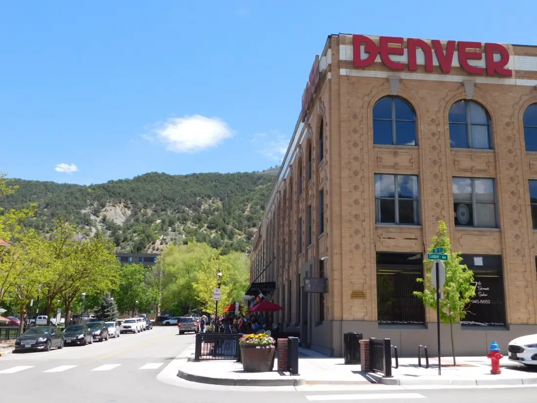 Downtown Glenwood Springs, one of the best Colorado Mountain Towns