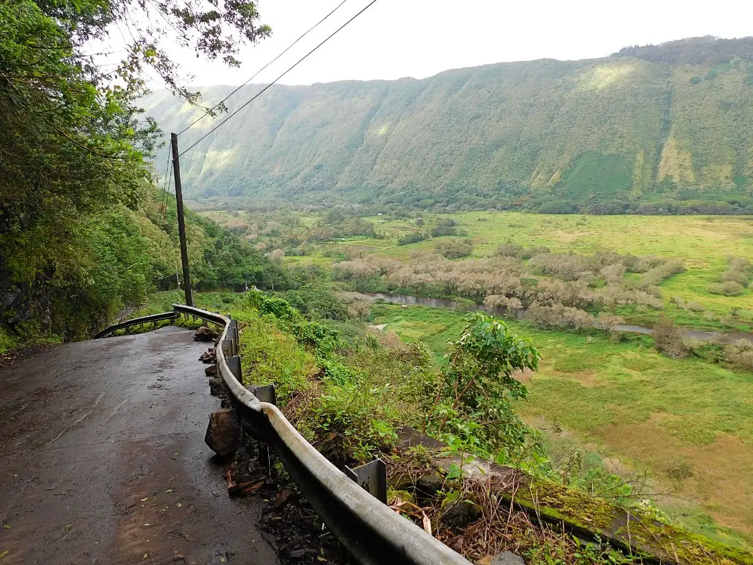 Hiking into the Wai’pio Valley in Hawaii