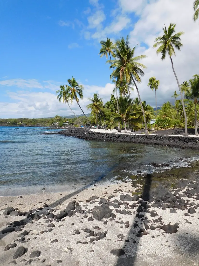 Small beach at Pu’uhonua o Honaunau