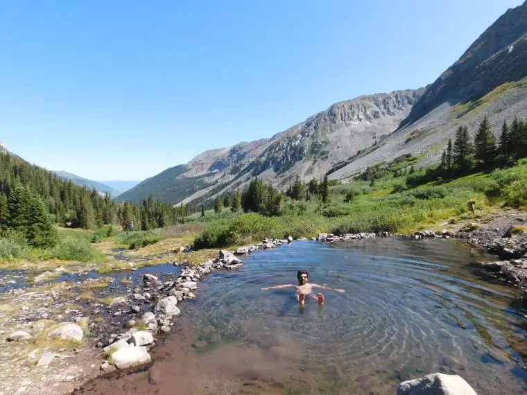 Conundrum Hot Springs is one of the best hot springs in Colorado