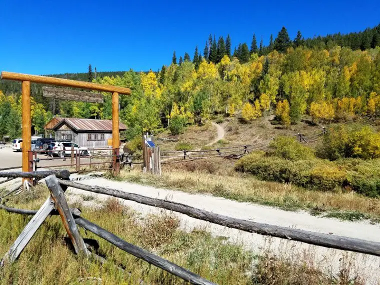 Fall colors on a hike near Breckenridge, one of the best Colorado Mountain Towns