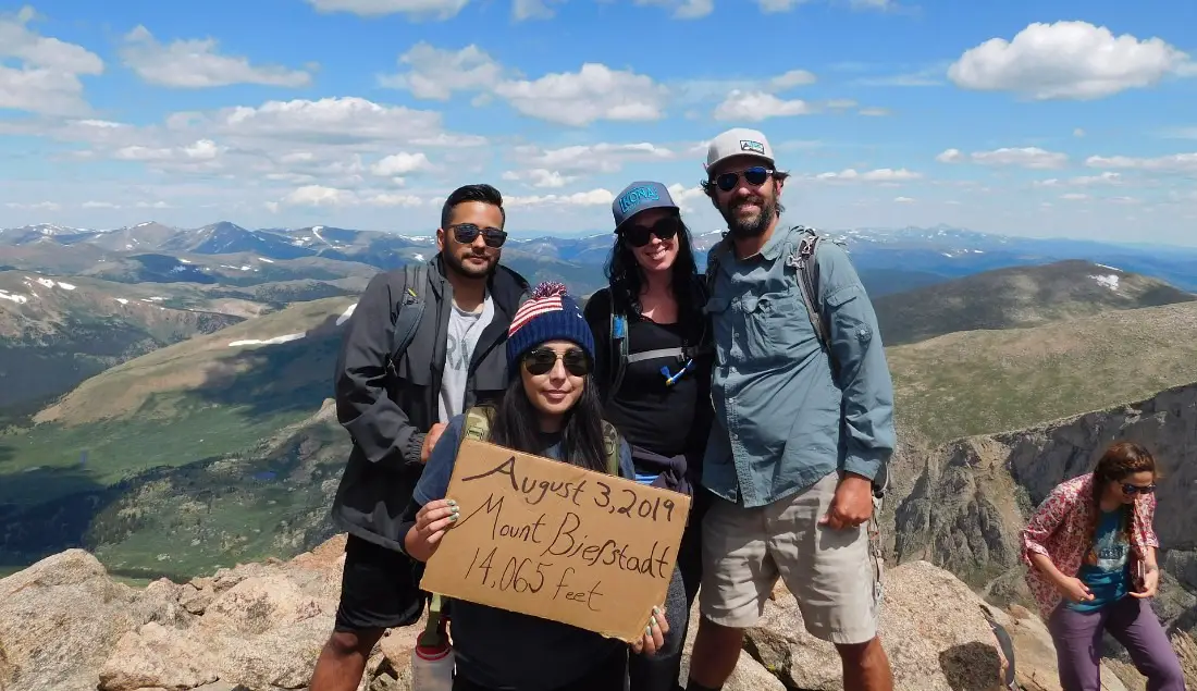 Summit of Mount Bierstadt in Colorado