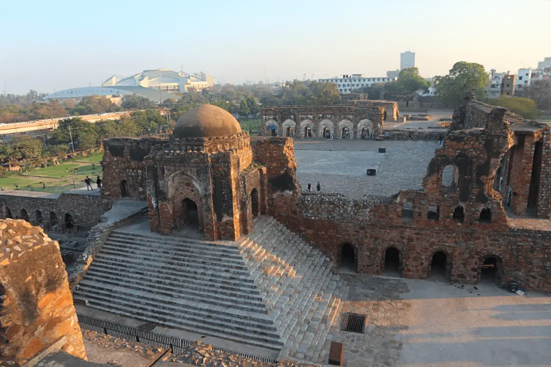 Ruins of Feroz Shah Kotla in Delhi