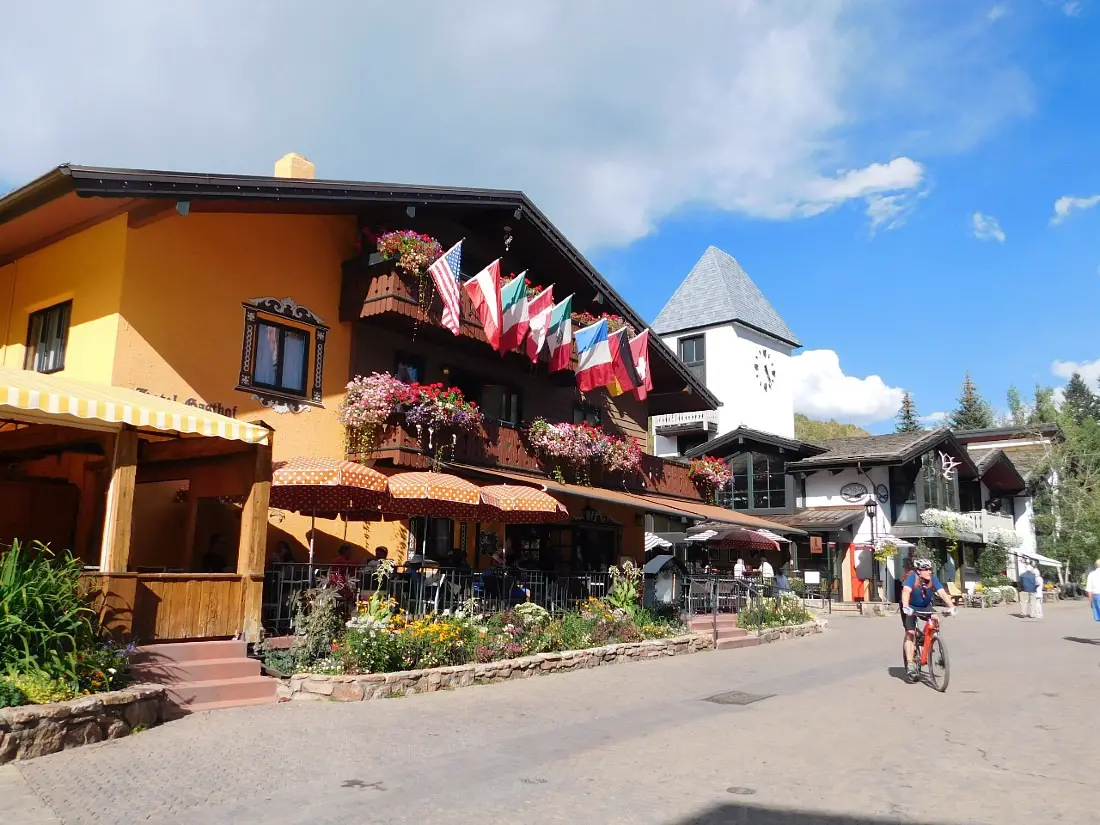 Downtown Vail, one of the best mountain towns in Colorado