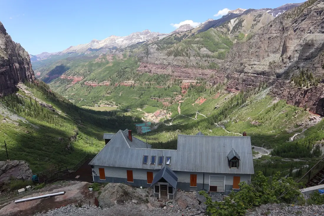 View over Telluride from Powerplant