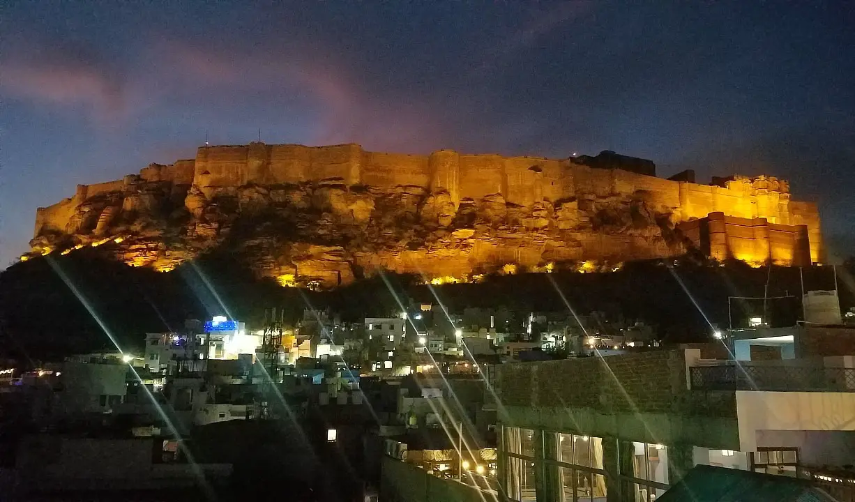 See Mehrangarh Fort at night - one of the best places to visit in Jodhpur in 2 days