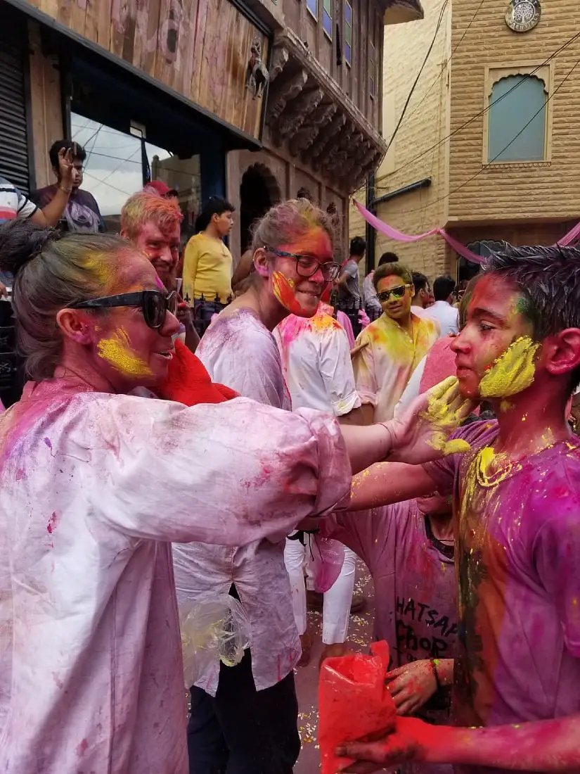 The Festival of color during Jodhpur Holi