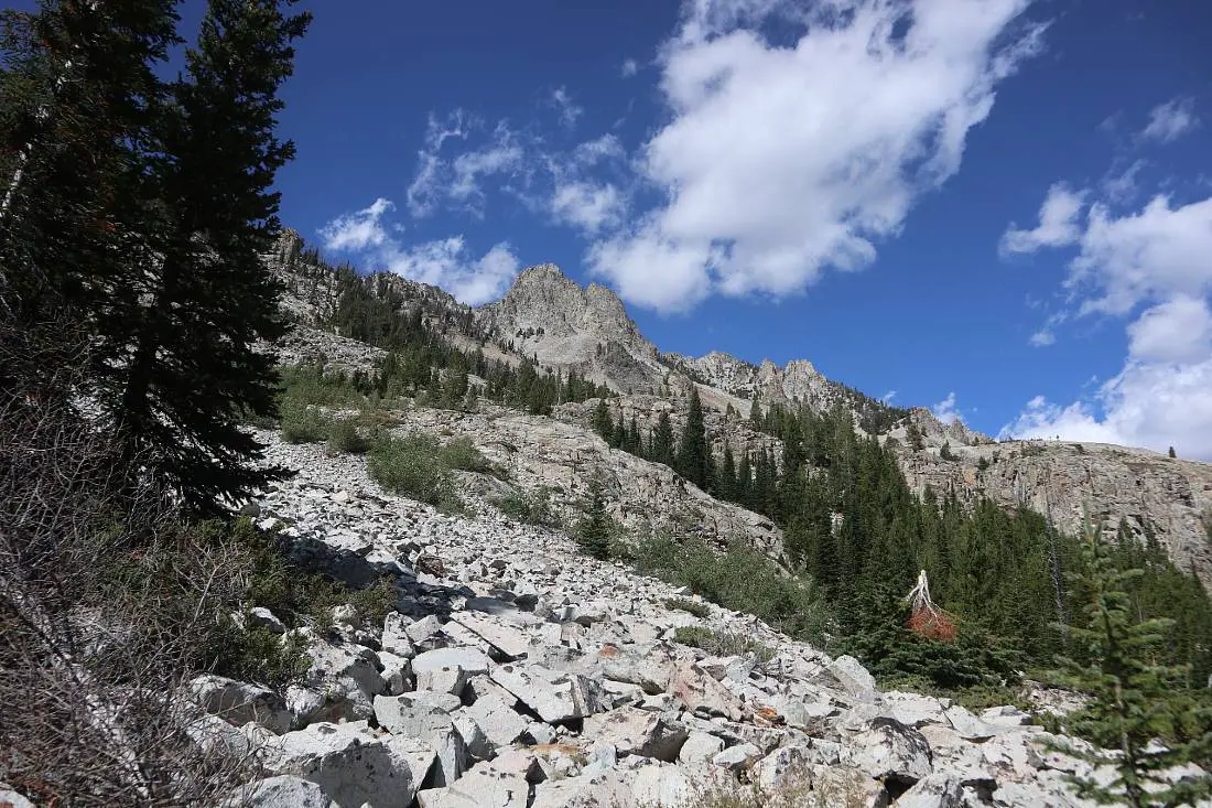 Rocky section of the Alice Lake hike