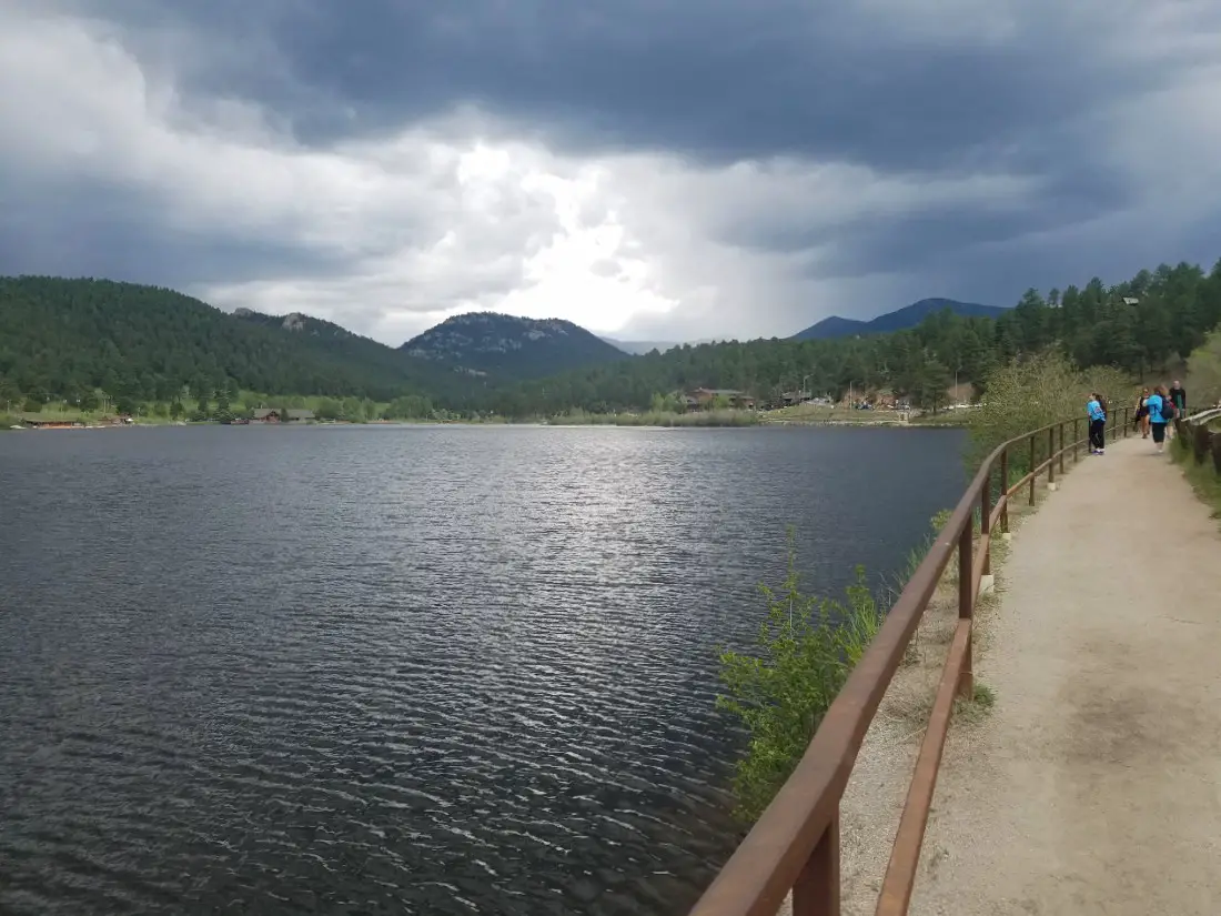 Evergreen Lake in Evergreen – one of the must-visit mountain towns near Denver