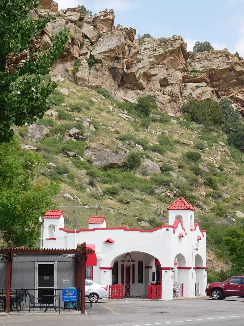 Historic building in Morrison - one of the best mountain towns near Denver