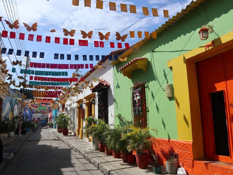 Colorful Cartagena Street