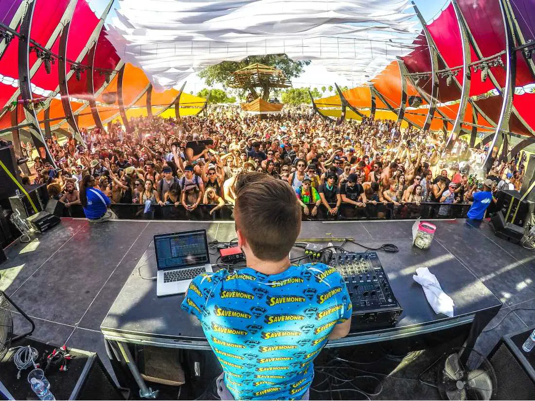 DJ performing at Music Festival