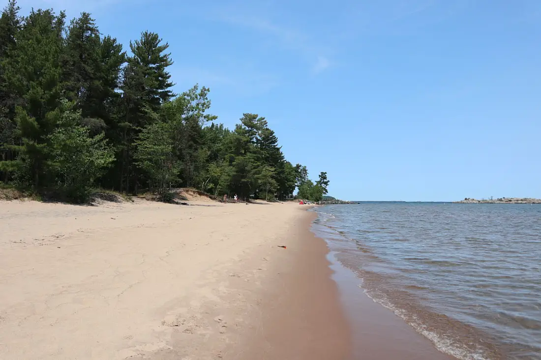 Spending the day at the beach is one of the best things to do in Marquette MI