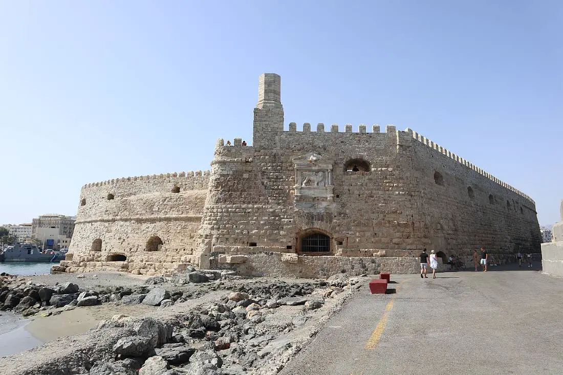 Visit the fort in Heraklion – the best place to stay in Crete in the east