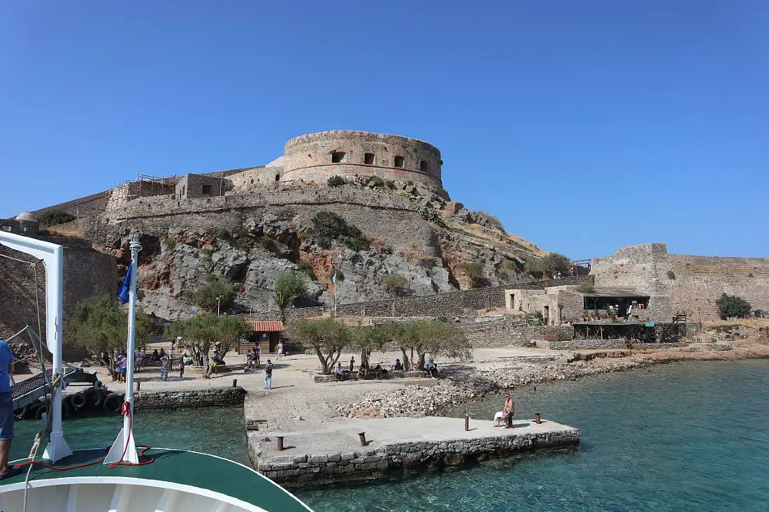 Visit Spinalonga Island from Agios Nikolaos – a great choice for where to stay in Crete