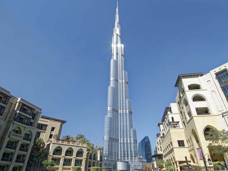 Travel to the top of Burj Khalifa, one of the fun things to do in the UAE