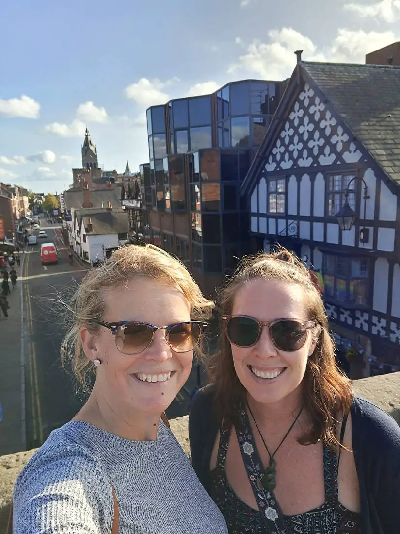 Katie and Mel in Chester